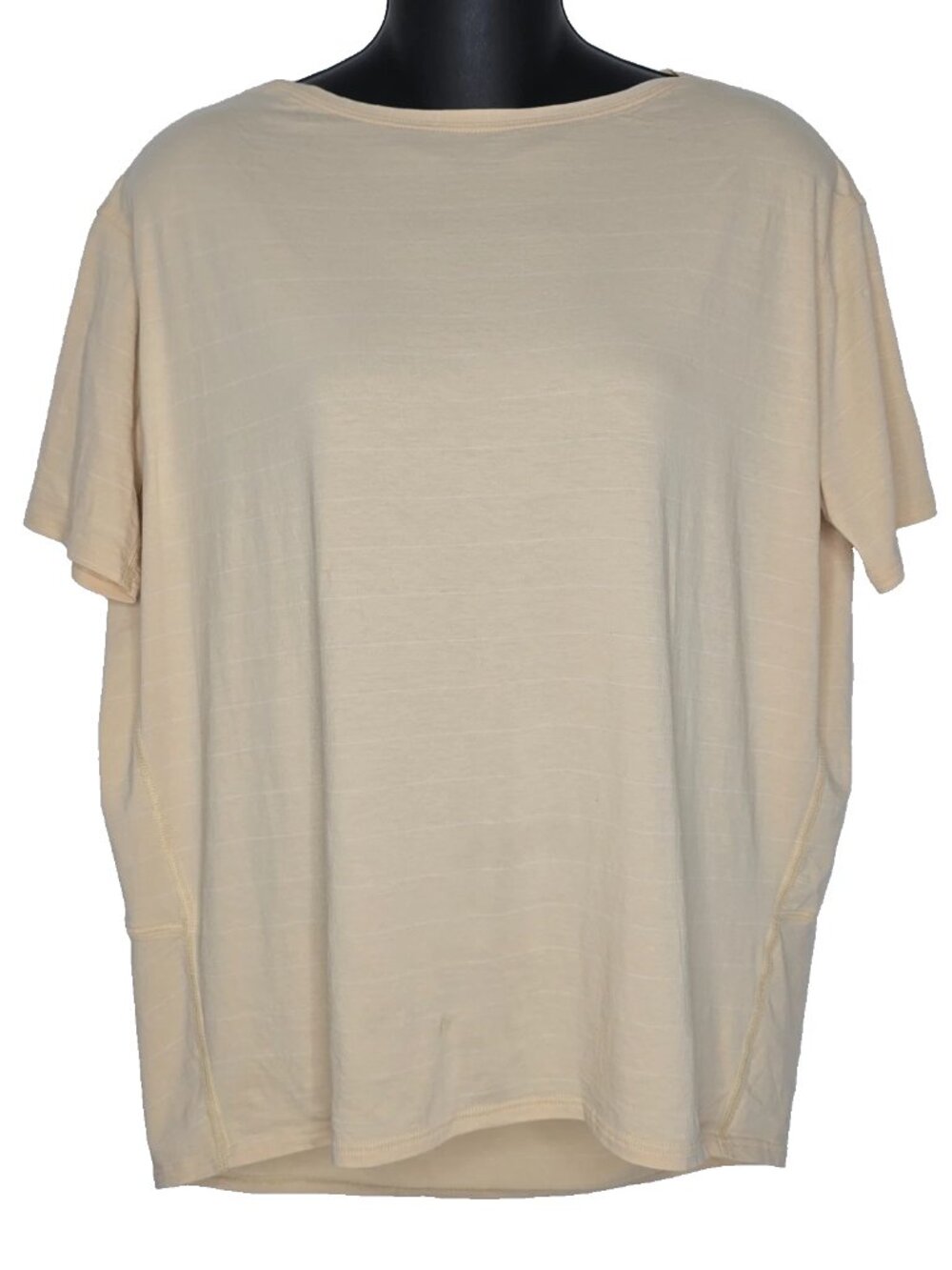 Lululemon 4 Womens Back In Action Short Sleeve Relaxed Fit Nulu T-Shirt Top